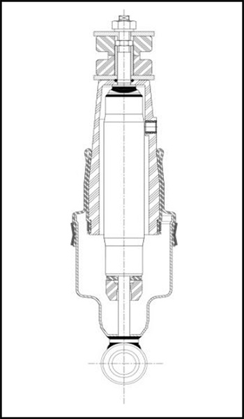 амортизатор кабины O/I 275-320